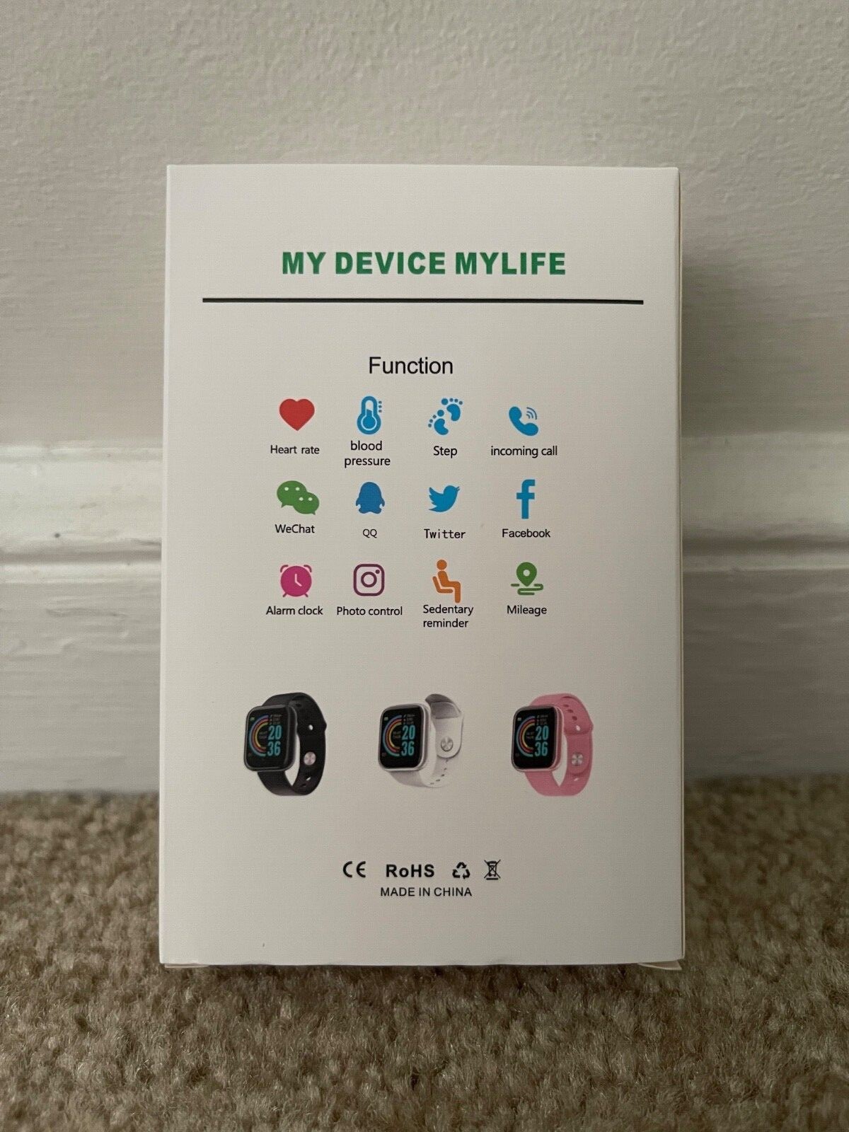 🔥NEW Smart Bracelet Your Health Steward Fitness Tracker Smart Health BLACK (D2)