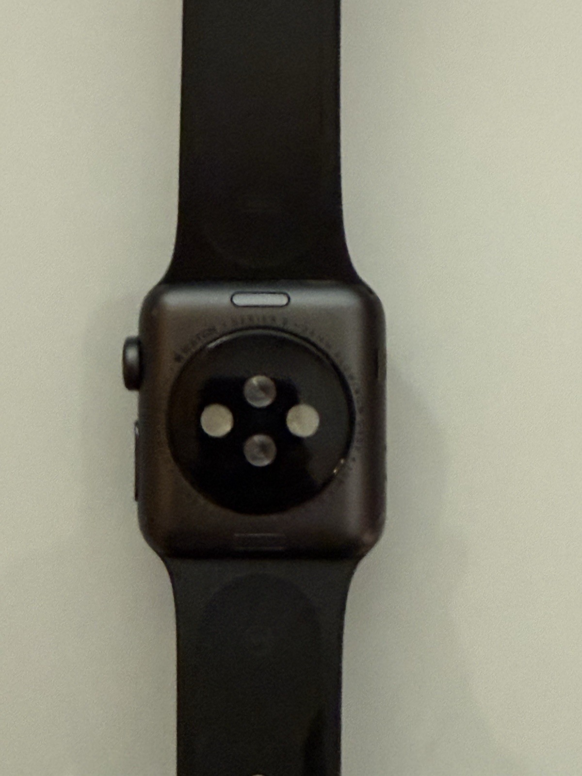 Apple Watch Series 3 38mm Space Gray Aluminum Locked And Crack Screen For Parts