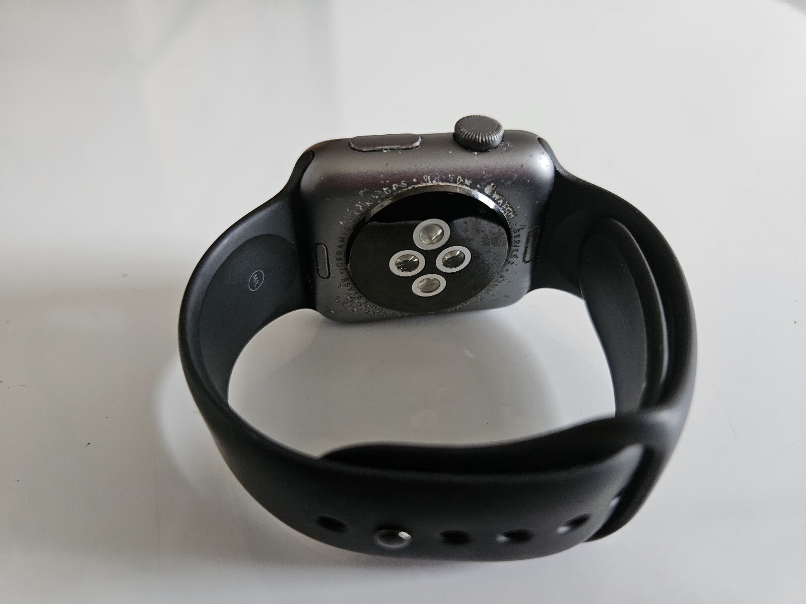 Apple Watch Series 2 Generation Black Band 42mm A1758, SN- FH7T8H2JHJLJ Unlocked