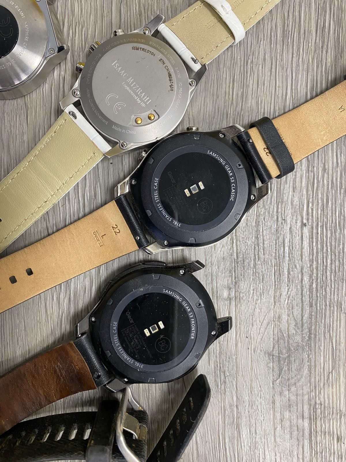 LOT OF 9 FOR PARTS/REPAIR Samsung Gear S3 Classic Smart Watch & MORE
