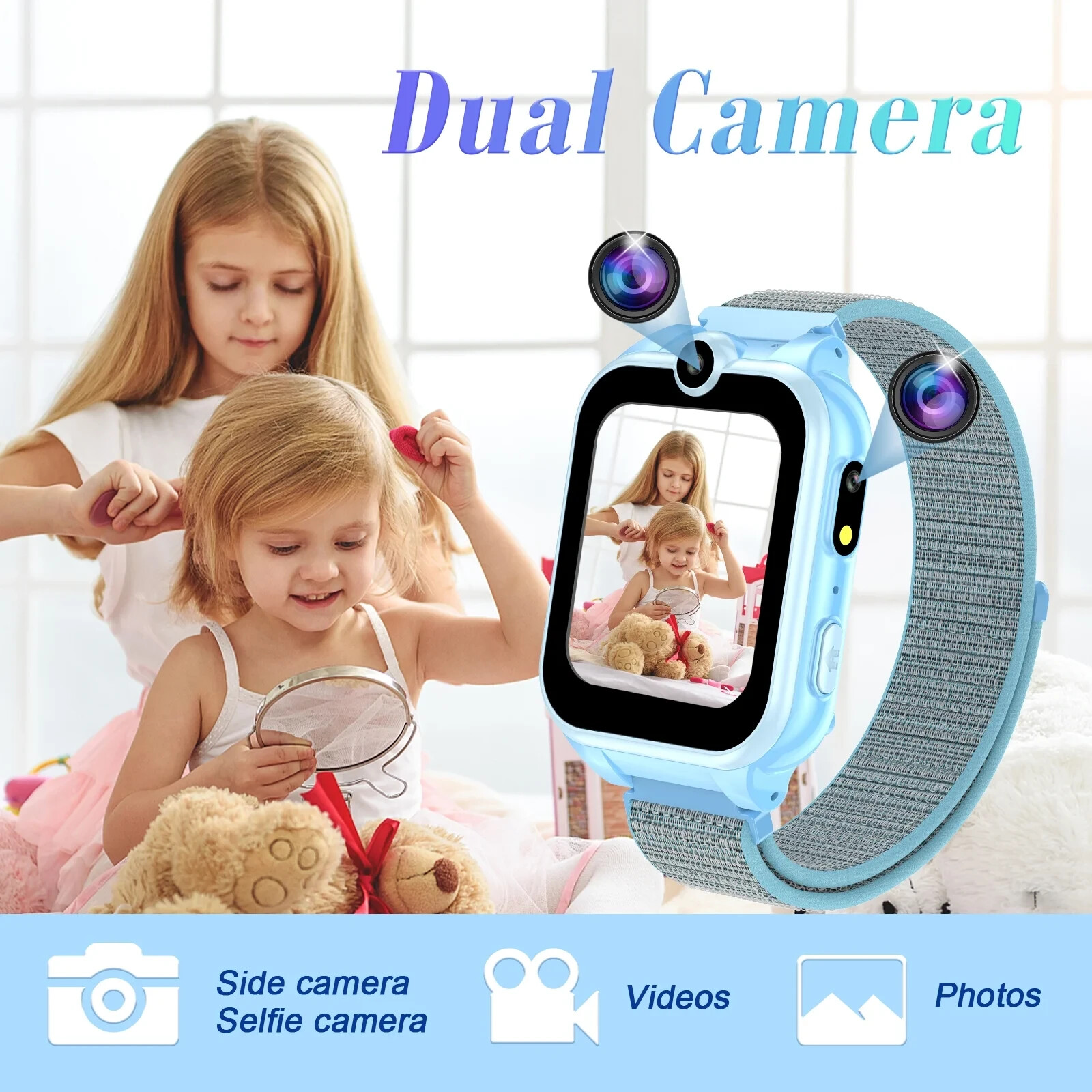 PTHTECHUS Smart Watch for Kids with MP3 Music Double Cameras 24 of Games