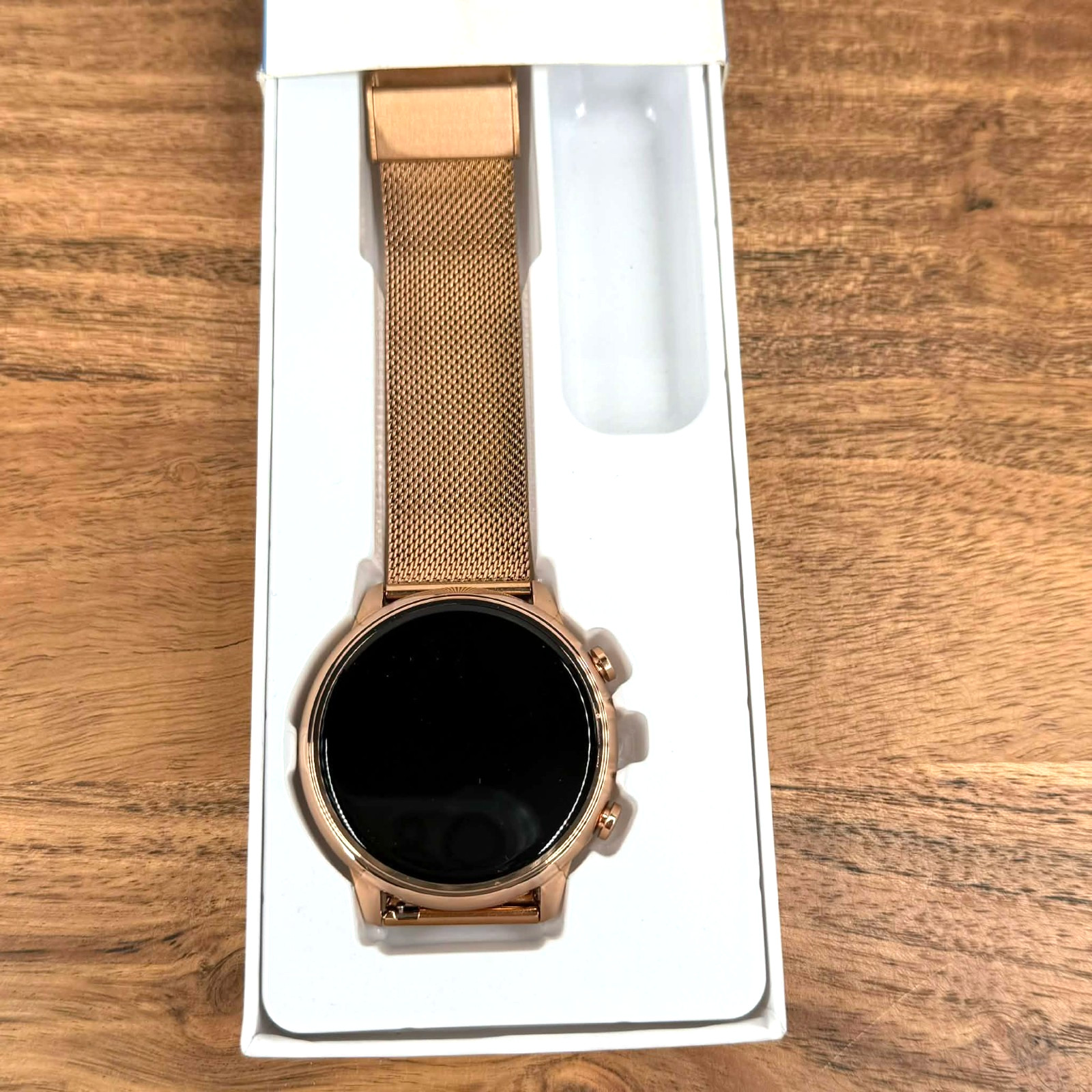 Wearables Smartwatch Pink Steel Multi Function Fitness Tracker New Open Box