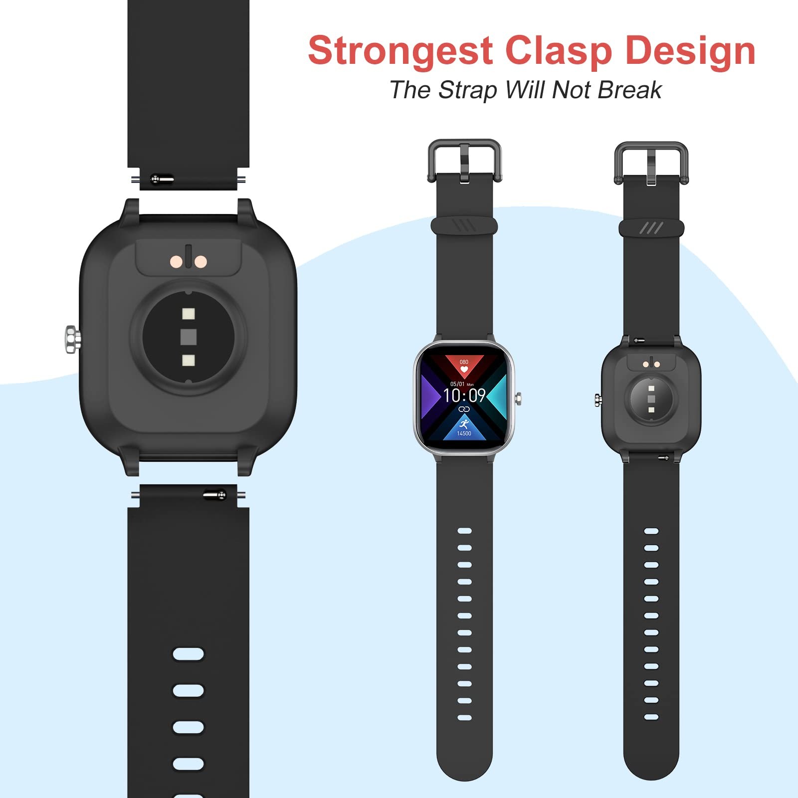 Fitness Tracker Watch, IP68 Waterproof with 19 Sport Modes, Pedometer, Heart …