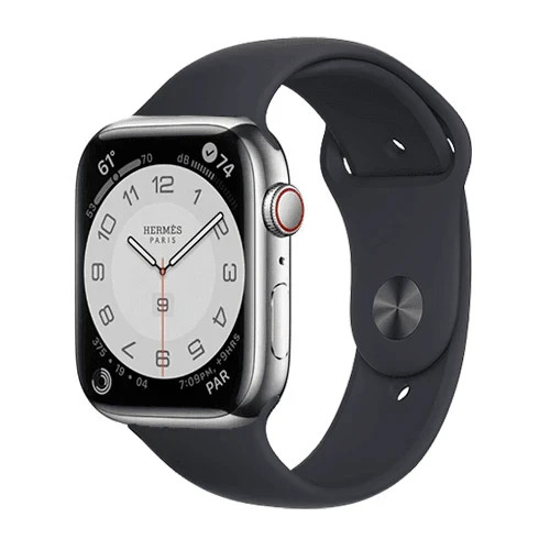 Apple Watch Series 6 Hermès (2020) – 44mm • GPS • 5G – S. Steel With Sport Band