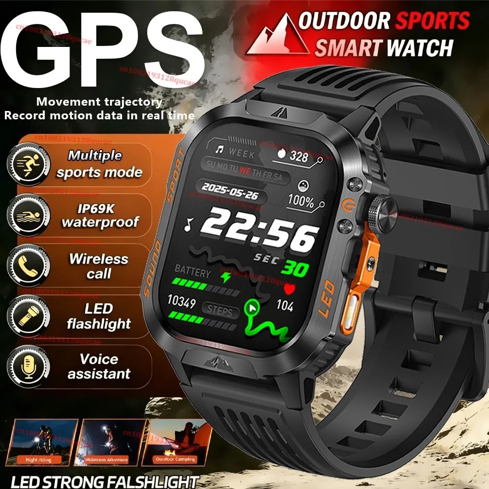Multi functional dual-mode smart Bluetooth watch with 1.91-inch touch screen