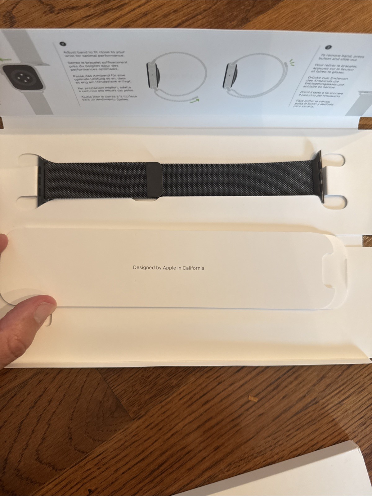 Apple Watch Milanese Loop Magnetic Closure Graphite Stainless Steel Band