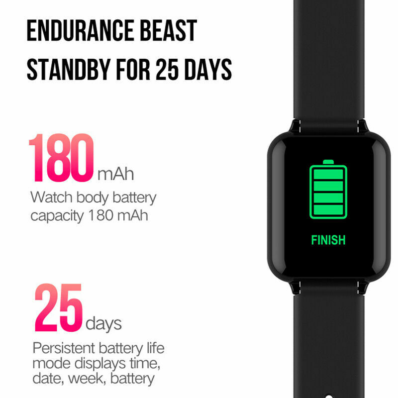 Waterproof Smart Watch Bracelet for Health Fitness Heart Rate BP Sports Gift