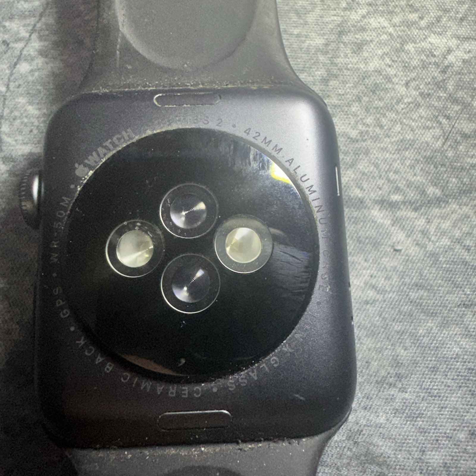Apple Watch Series 2 42mm Aluminum Case Space Grey, Black/Gray TESTED WORKS