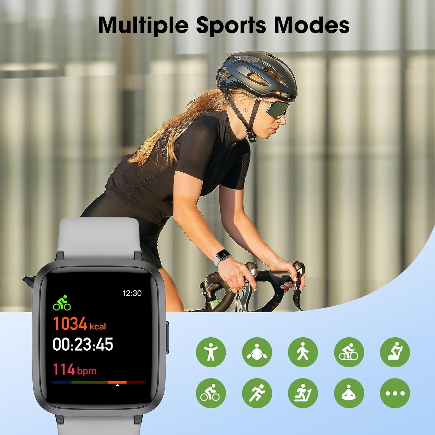 Blood Pressure Watch That Measures Calories Counts Heart Rate Monitor Exercises