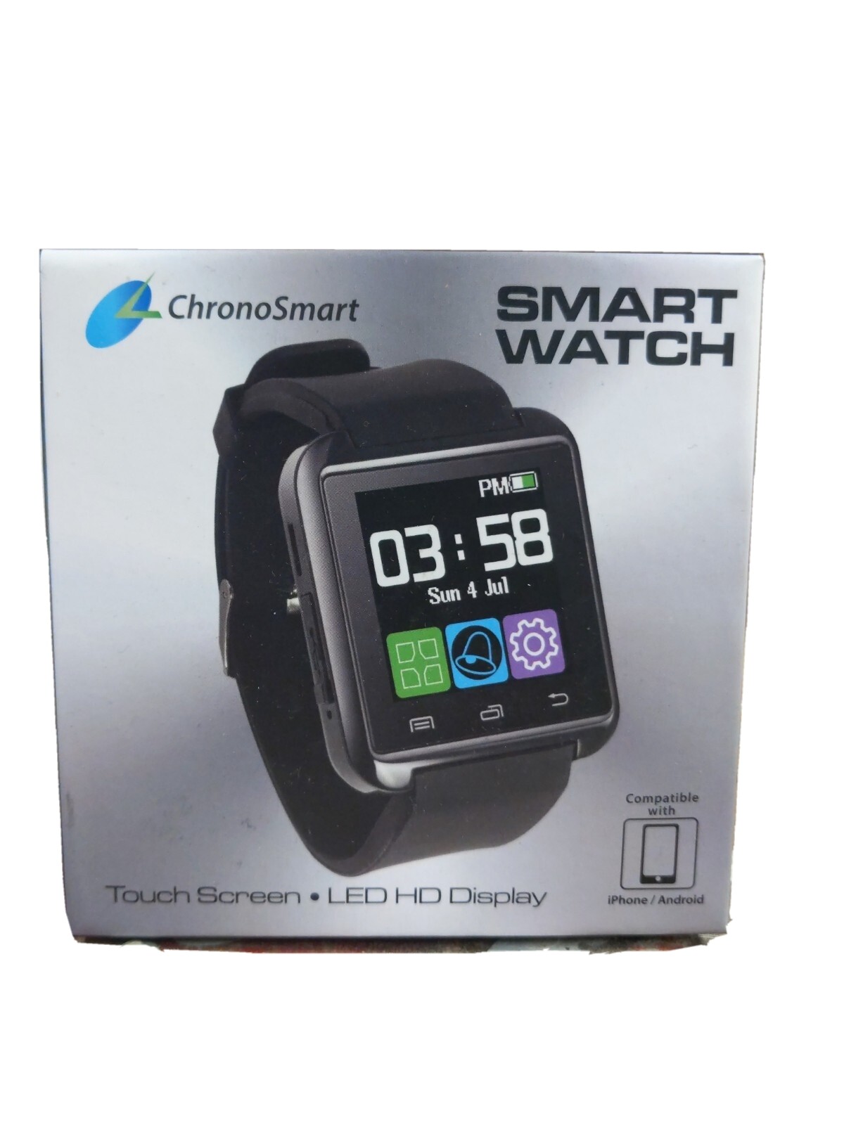 CHRONO SMART TOUCH SCREEN SMART WATCH – BLUETOOTH CONNECTIVITY – SLEEP TRACKER