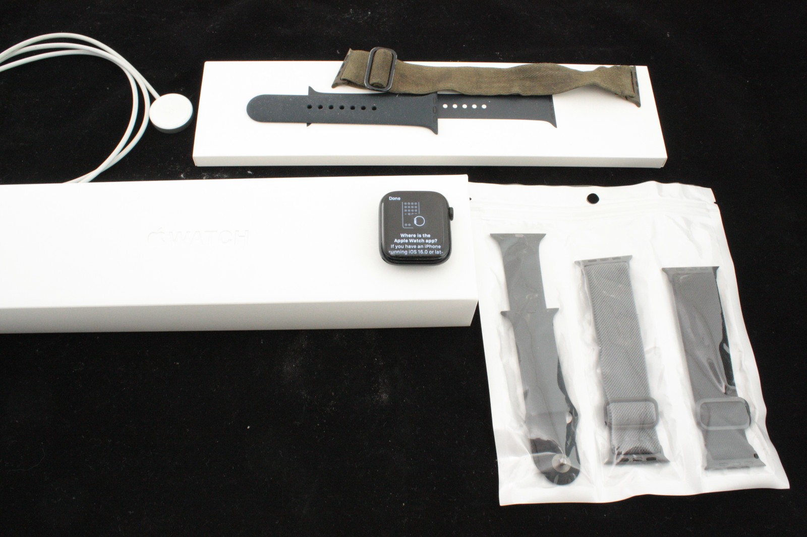 Apple Watch Series 7 45mm Bluetooth Watch, Aluminum and Ceramic + Watchbands