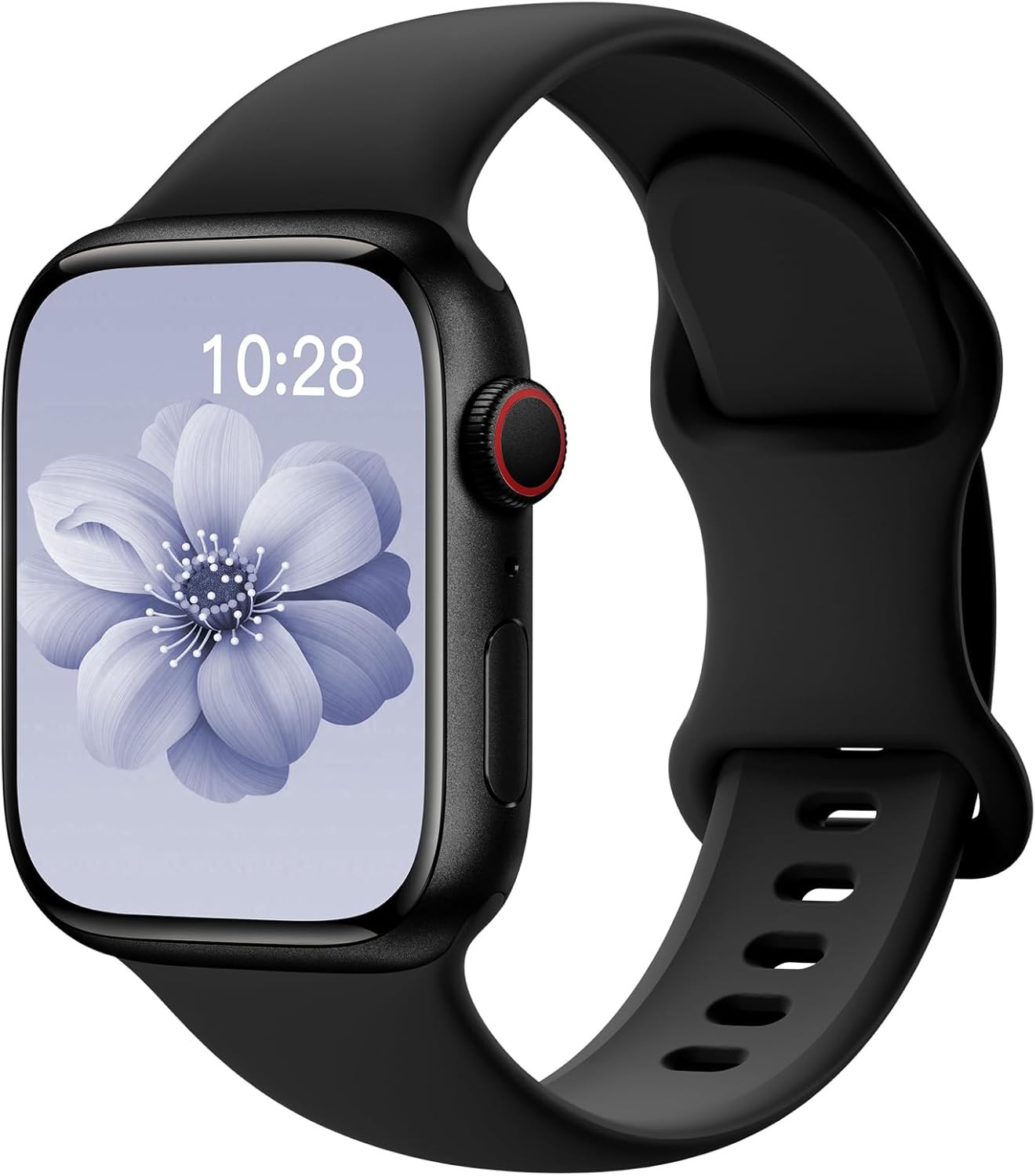 Soft Silicone Strap Compatible with Apple Watch Series 9 40mm Waterproof