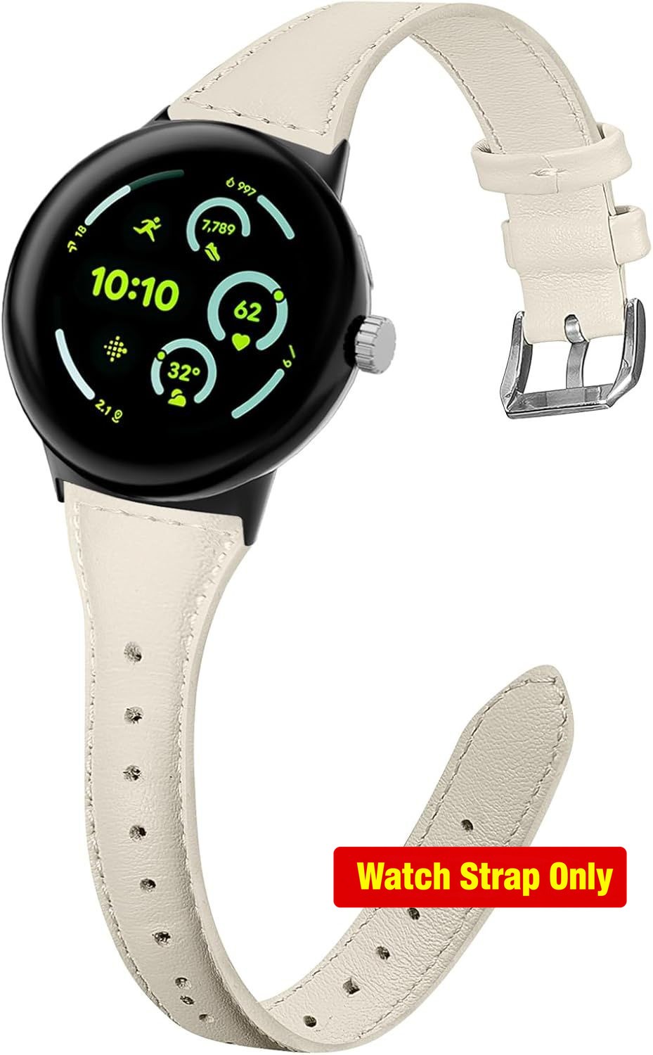 Adjustable Sport Band Slim Leather Strap for Google Pixel 4 45mm – EverAct Starl