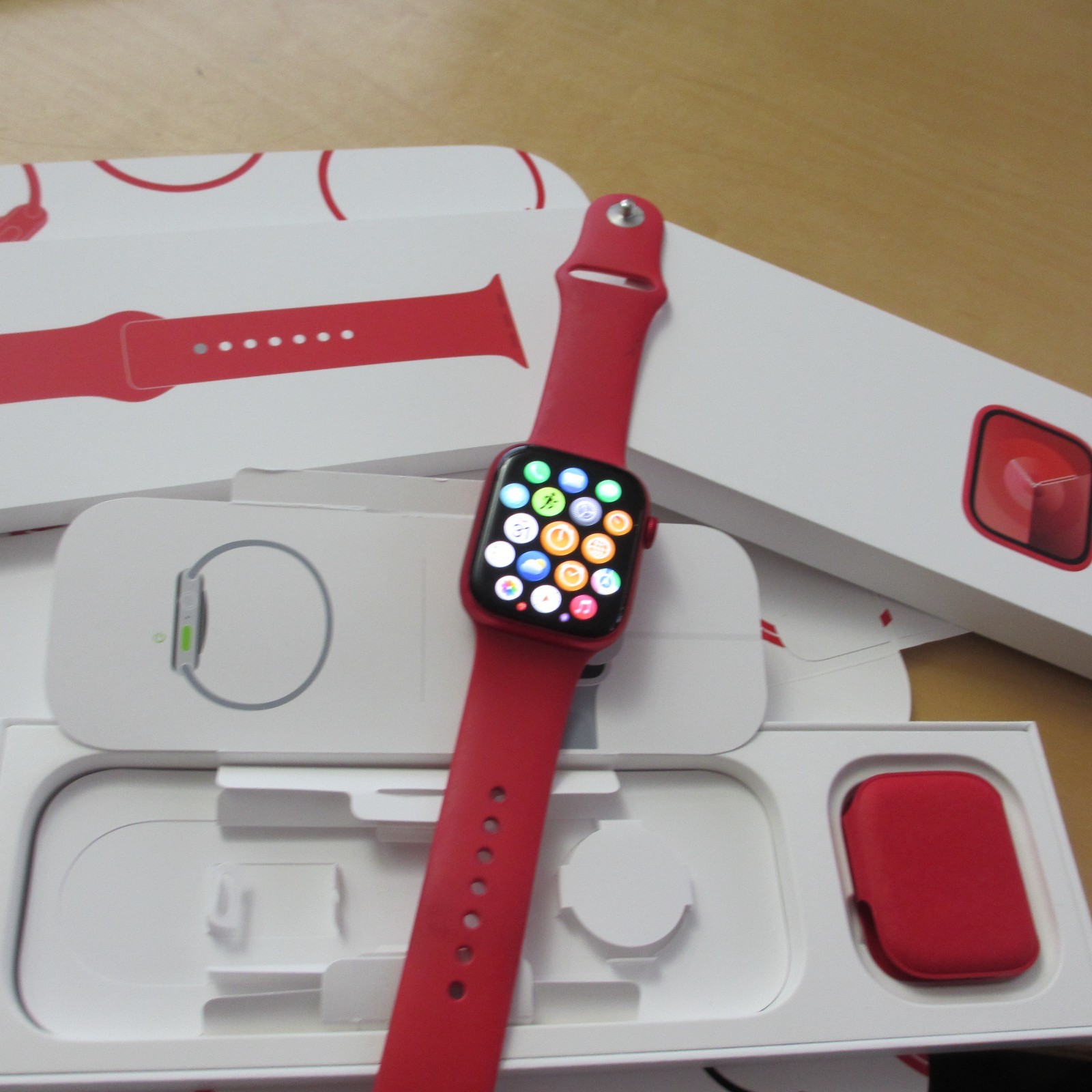 Apple Product (RED) Watch Band Box Series 9 original box 45mm LARGE face
