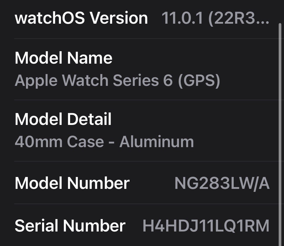 Apple Watch Series 6 GPS 40mm Silver Aluminum Case With White Sport Band