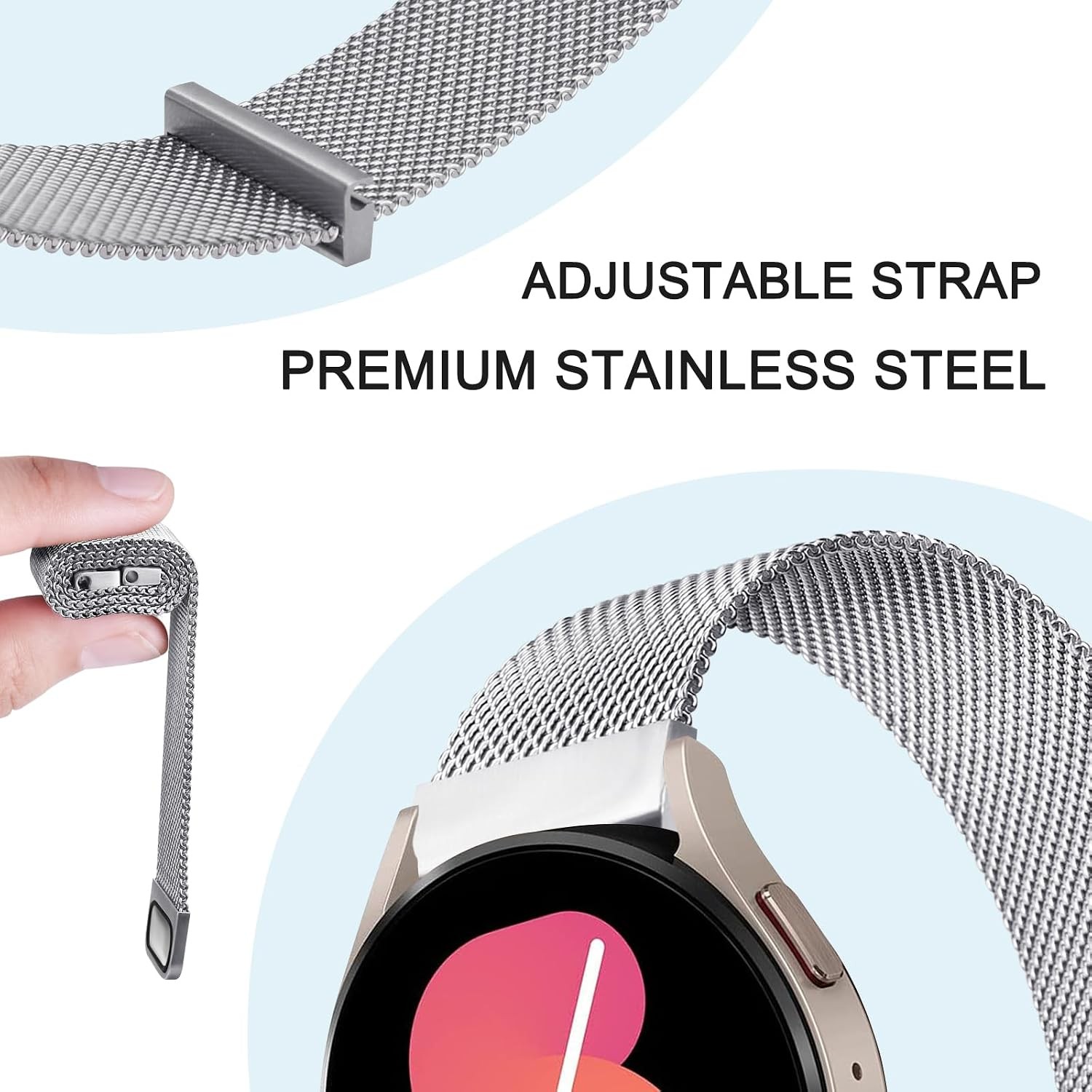 Stainless Steel Metal Bracelet Strap for Veryfit IDW13/IDW19 Smartwatch