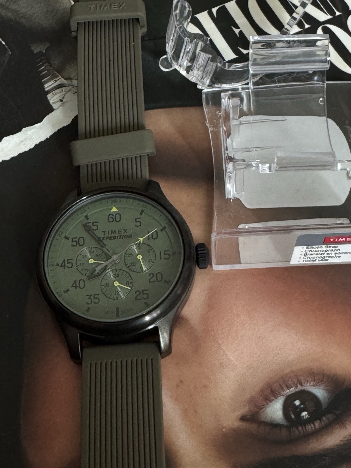 [Timex Watch TW4B31000 TW4B310004E Green Dial Chronograph Quartz 44mm new