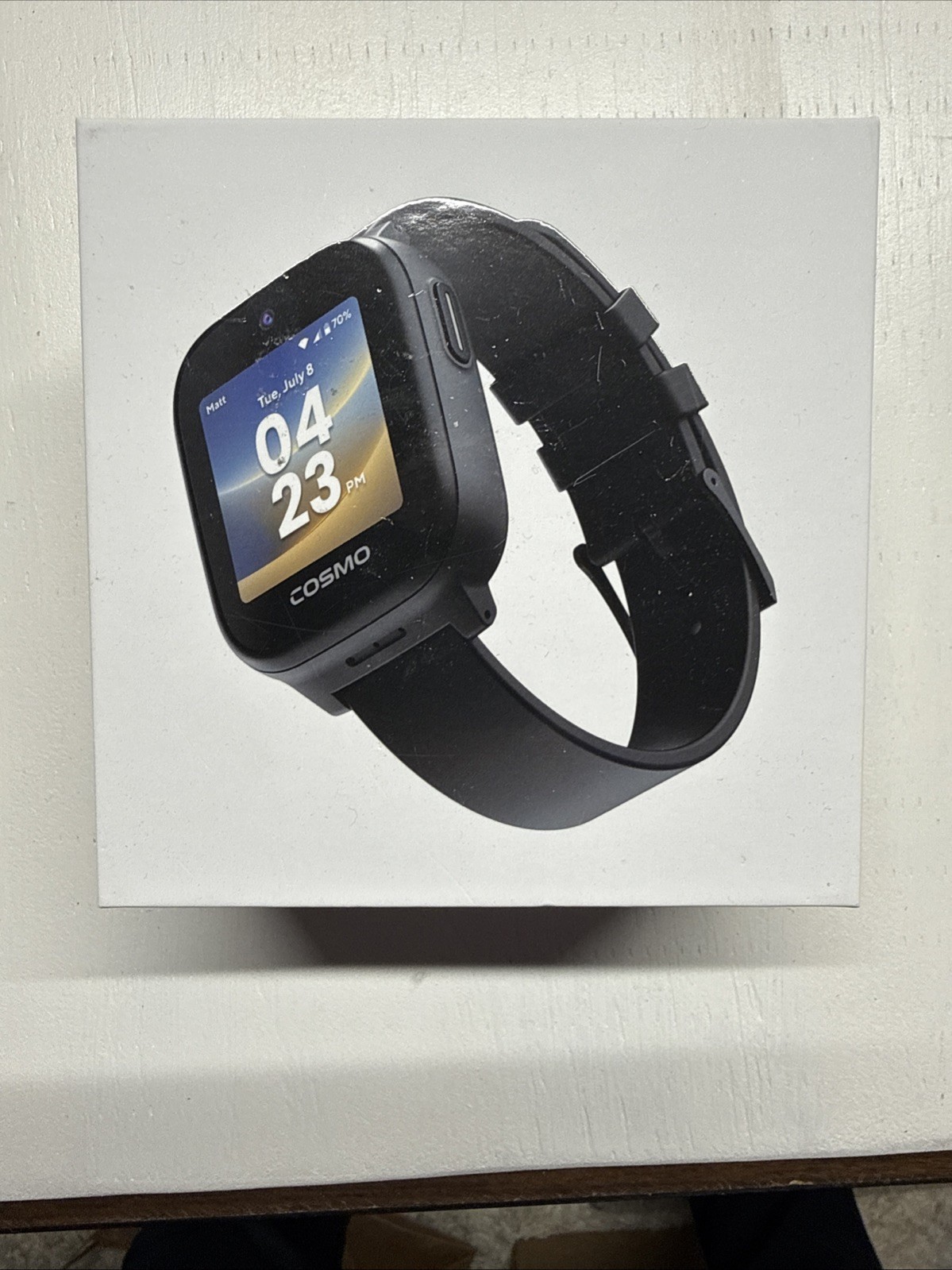 COSMO JrTrack 5 Kids Smartwatch Unlocked 45mm 8GB Touchscreen Black