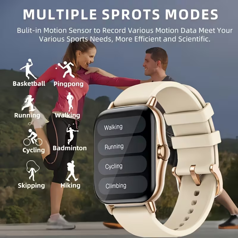OICIIDO Large-screen Smartwatch, Compatible with Android/iPhone