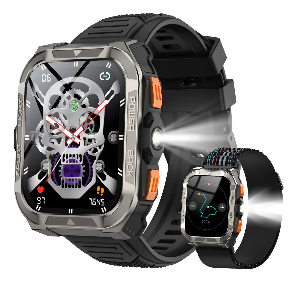 Blackview W80PRO Rugged Smart Watch Men, GPS Position Smartwatch ，AI Translation