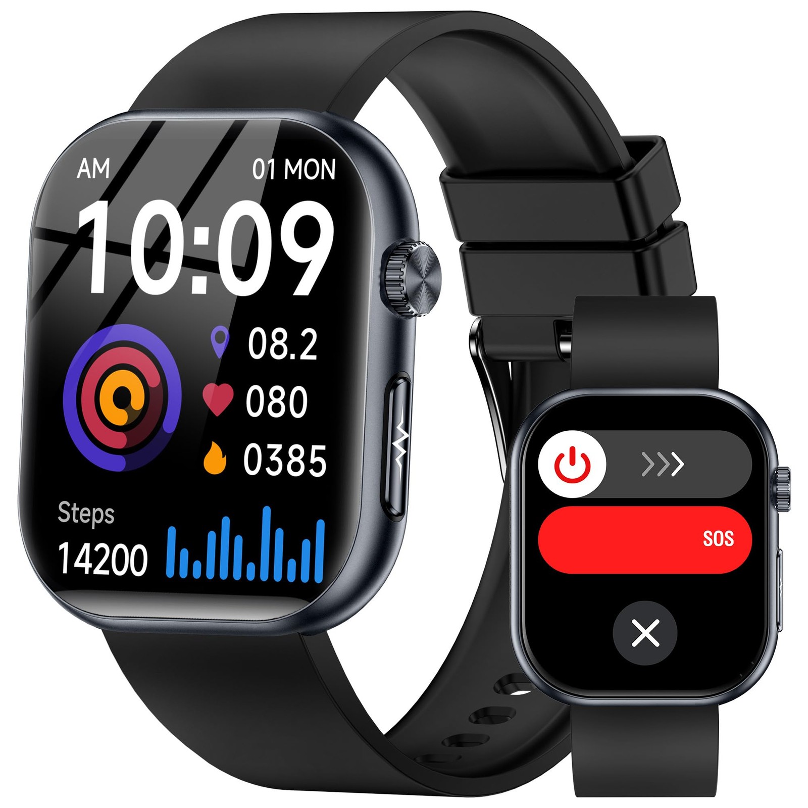for Men Women (Receive/Make Calls), 1.96″ AMOLED Slim Fitness Tracker Watch w…