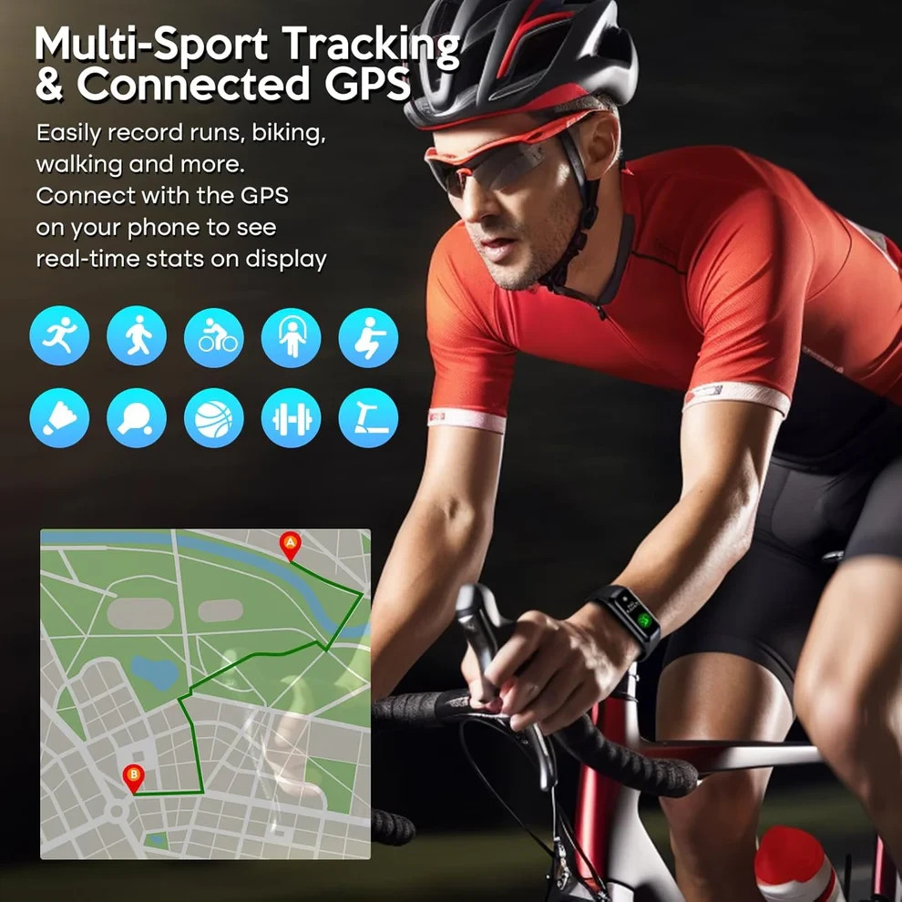 Vital Smart Watch and Fitness Tracker for Men/Women | Sleek Activity Tracker Hea