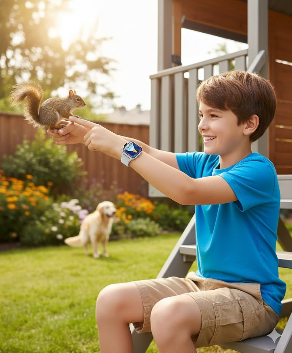 Kids Waterproof Smartwatch – Video Camera, Music Player, Pedometer & Alarm Clock