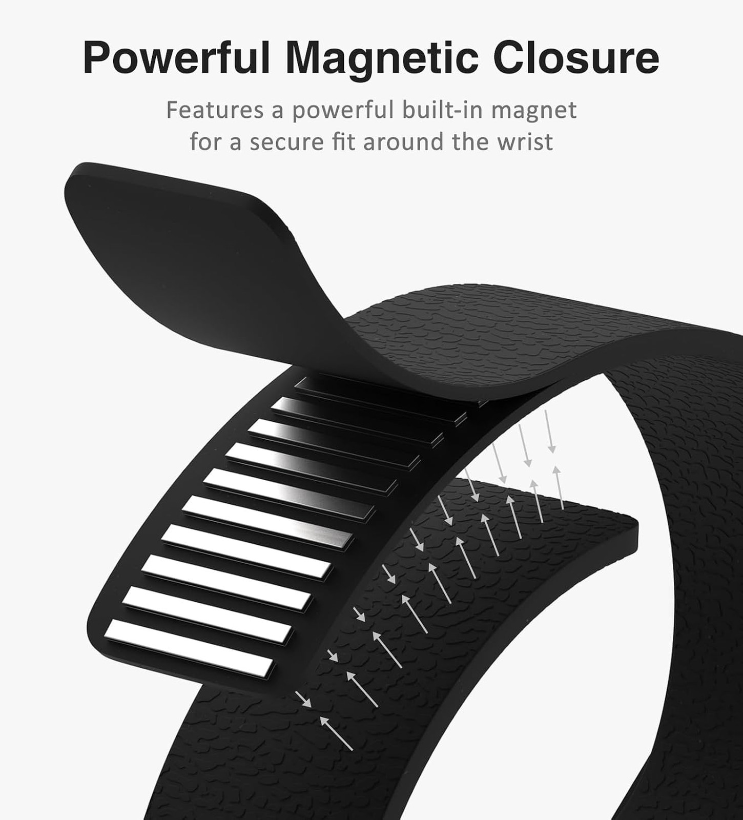 Magnetic Silicone Watch Band Compatible with Apple Watch Series 3 8 7 6 5 4 3