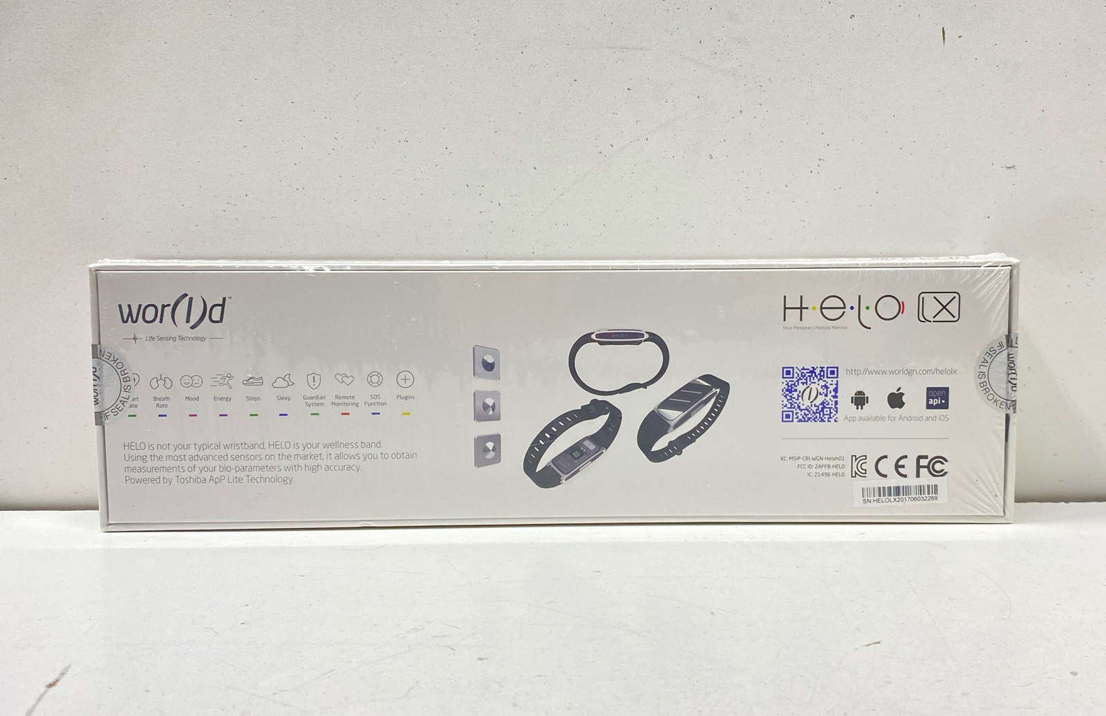 World Helo LX Wellness Smartband Box Set