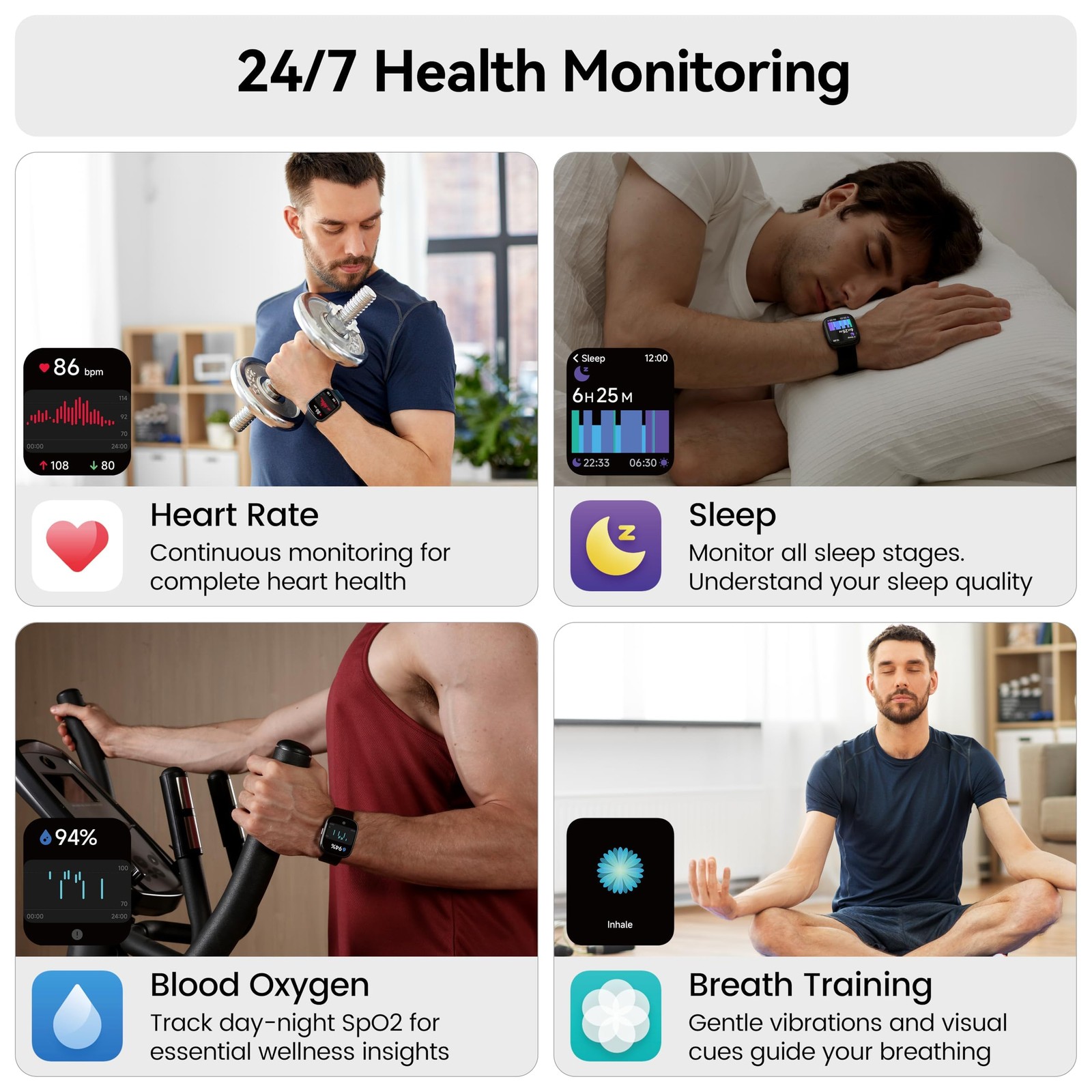 with Alexa Built-in, 1.83″ HD Touchscreen Fitness Tracker with Bluetooth Call…