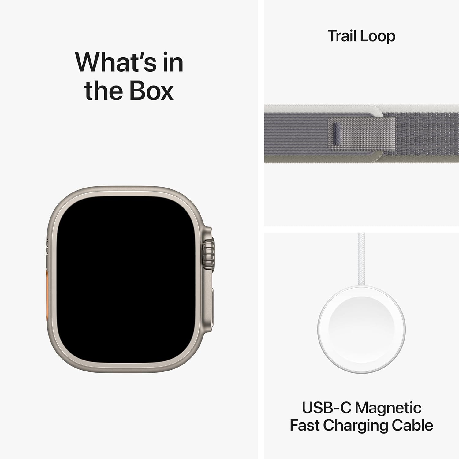 Apple Watch Ultra 2 49mm GPS+Cellular Titanium Green/Grey Trail Loop Carbon