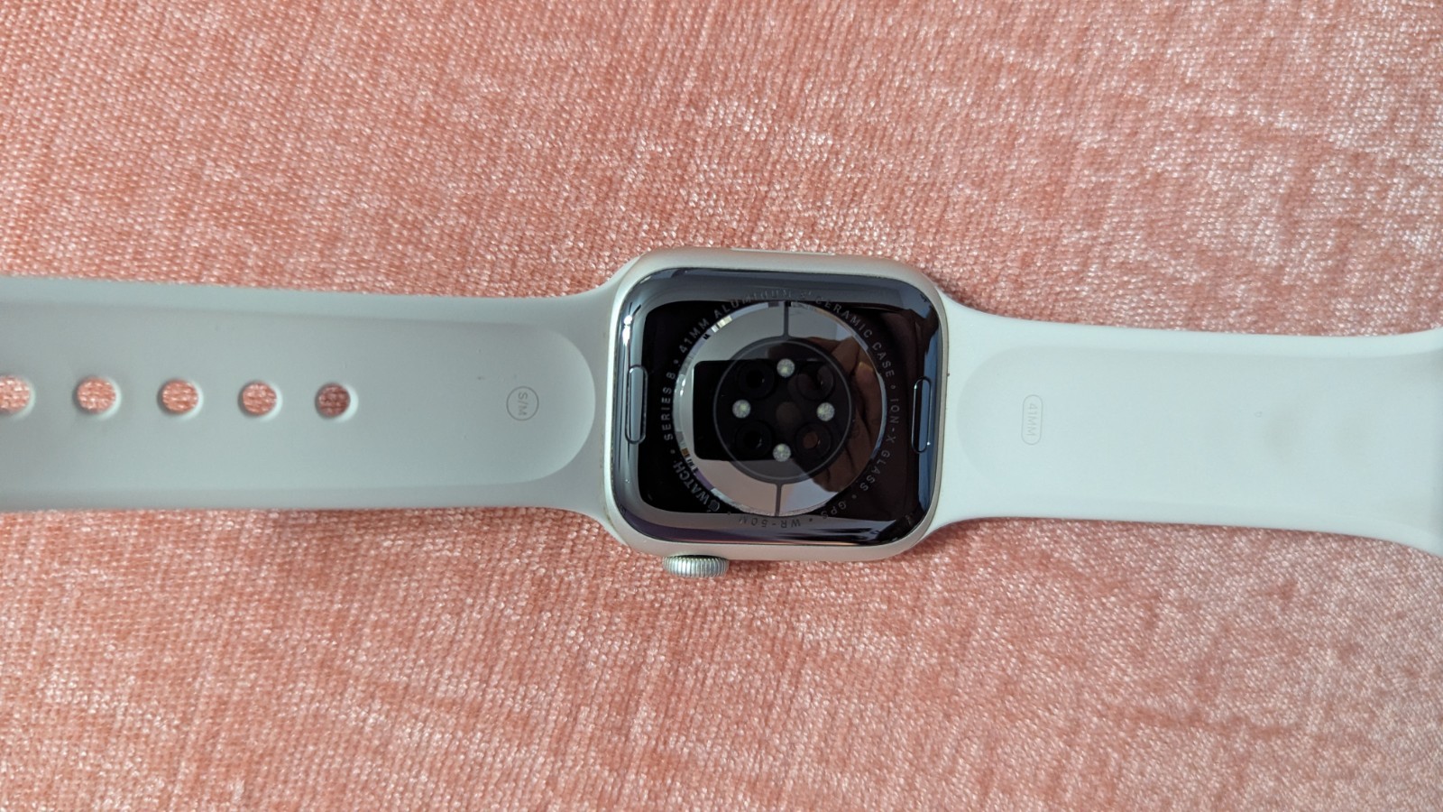 Apple Watch Series 8 41mm Gold Aluminum Case with Sports Band S GPS A2770