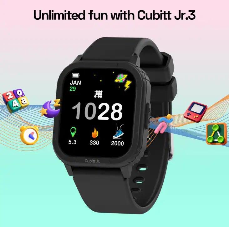 Cubitt Jr Kids Smartwatch Fitness Tracker Heart Rate Monitor Purple Excellent