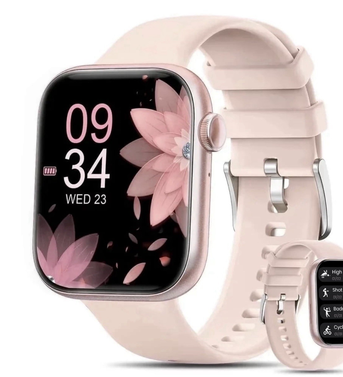 Mingdaln 2025 Smartwatch 1.85-inch Compatible with Android/iPhone