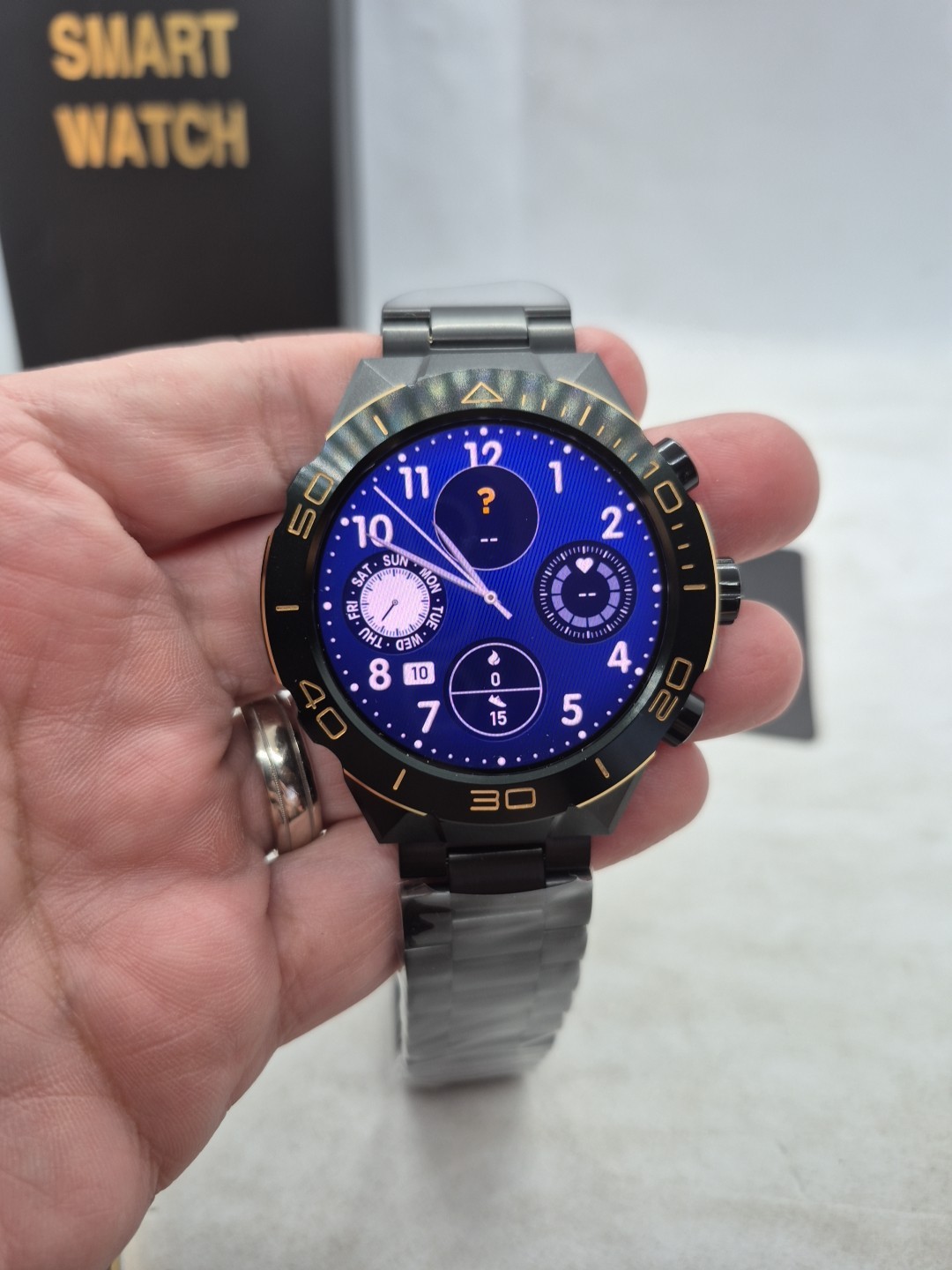 Smart Watch for Men Answer/Make Call for Android iPhone, 1.43″ AMOLED