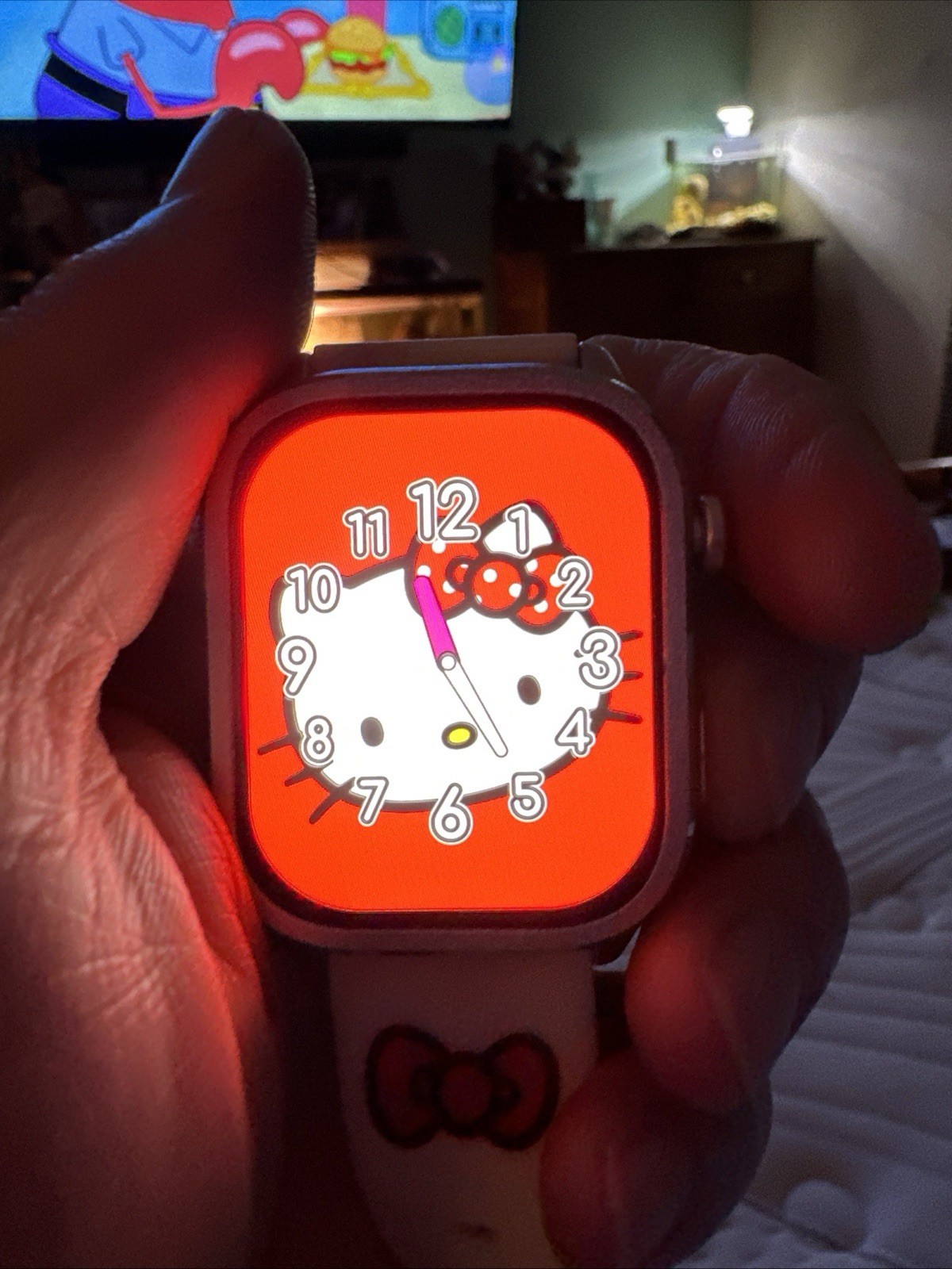 Hello Kitty ASW Smartwatch 40mm Silver Metal Case White Silicone Band by San Rio
