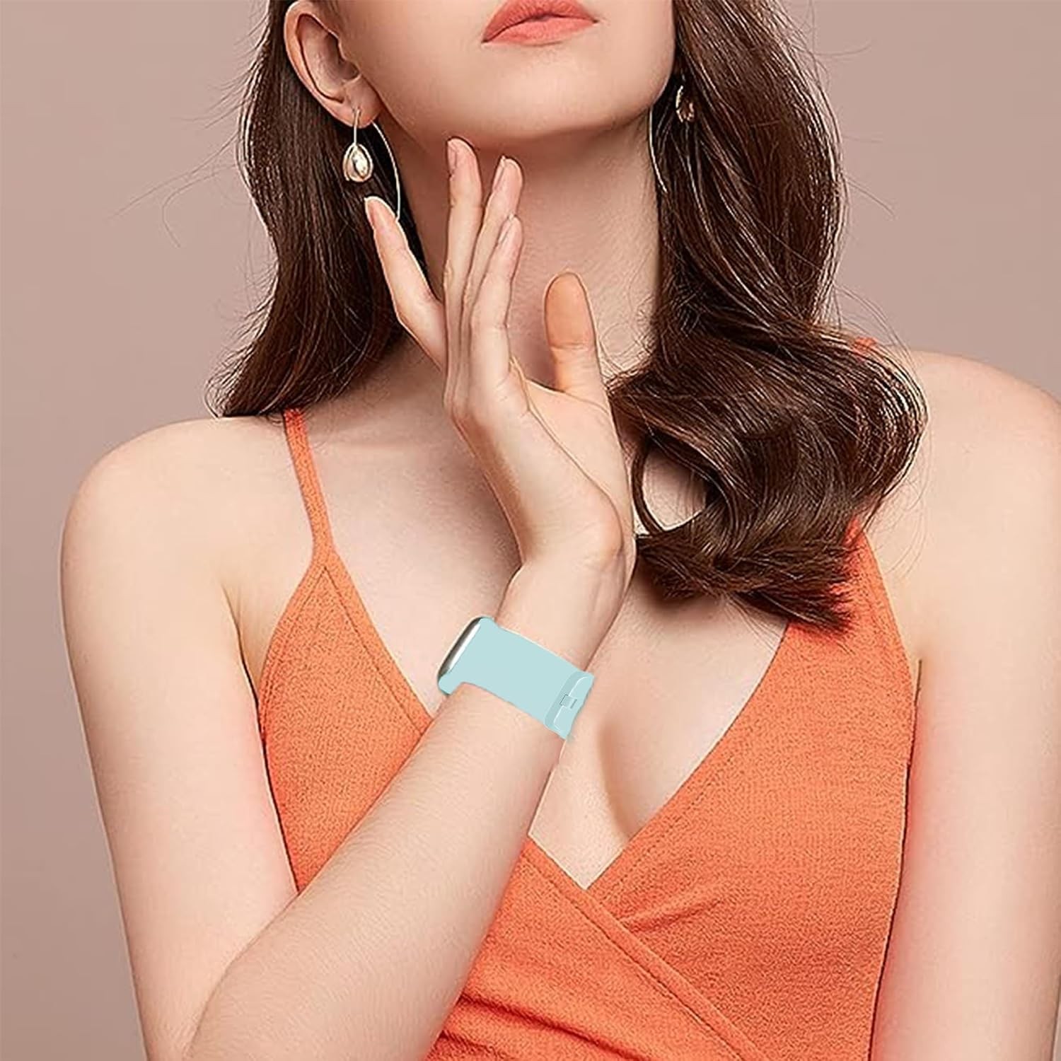 Soft Silicone Strap Compatible with EGQINR H31 Smartwatch 18mm