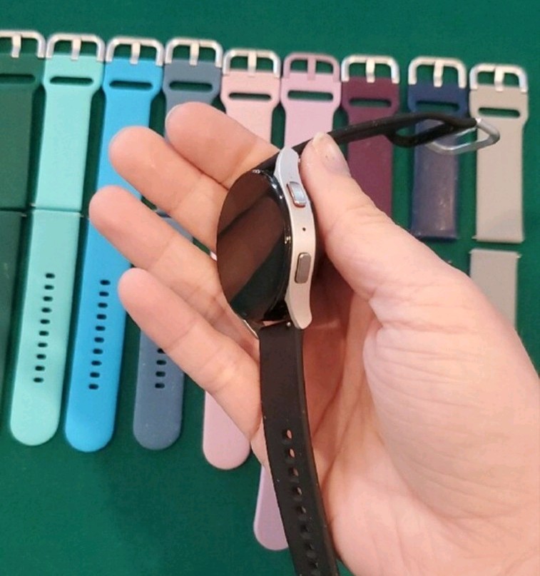 Black Samsung Galaxy Watch 5 – 40mm & Various Color Silicone Wristbands & Bling