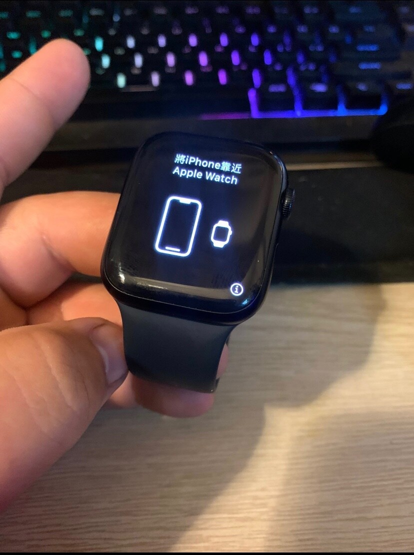 Apple Watch Series 7 45mm Aluminum Case with Sport Band – Midnight, Regular (GPS