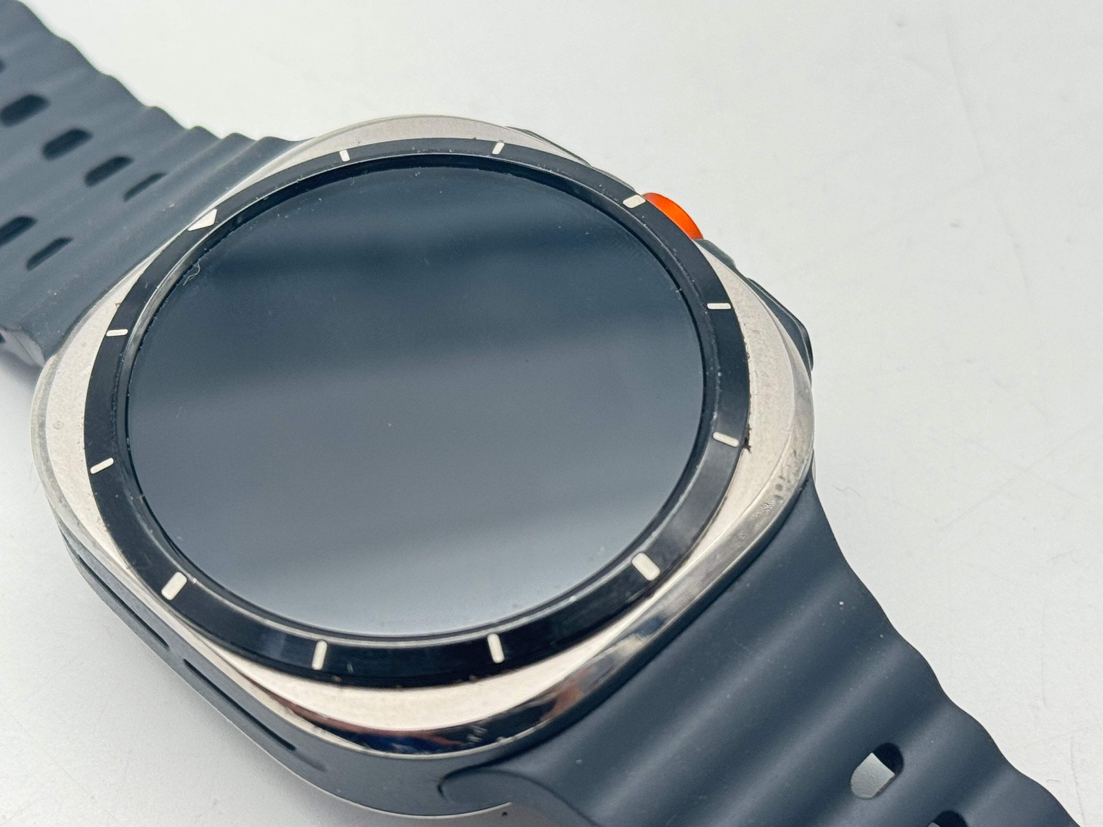 Samsung Galaxy Watch Ultra 47mm GPS + LTE Titanium Silver Untested For Parts