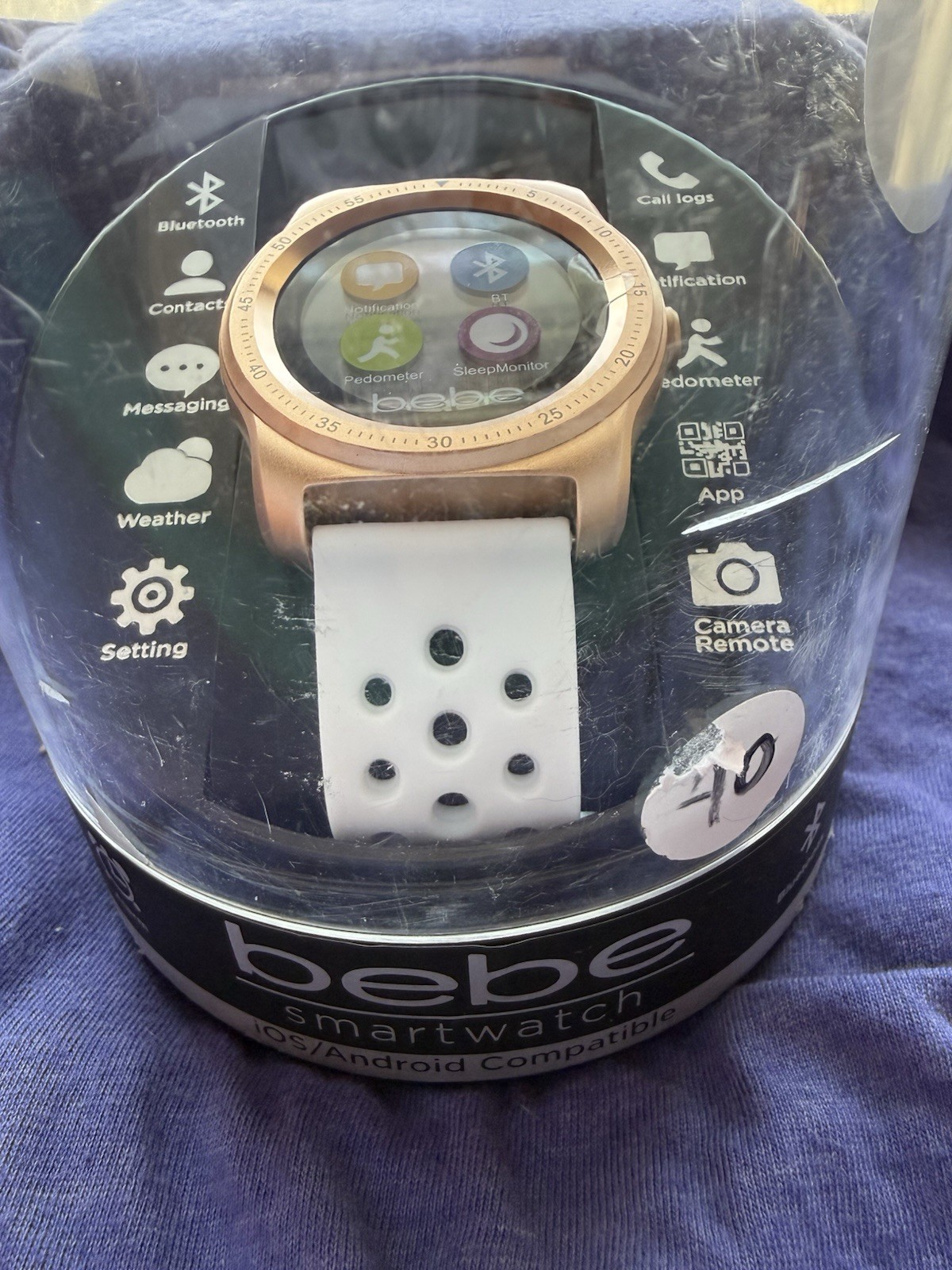 BeBe Silicone Bracelet Smart Watch New In Package Never Opened