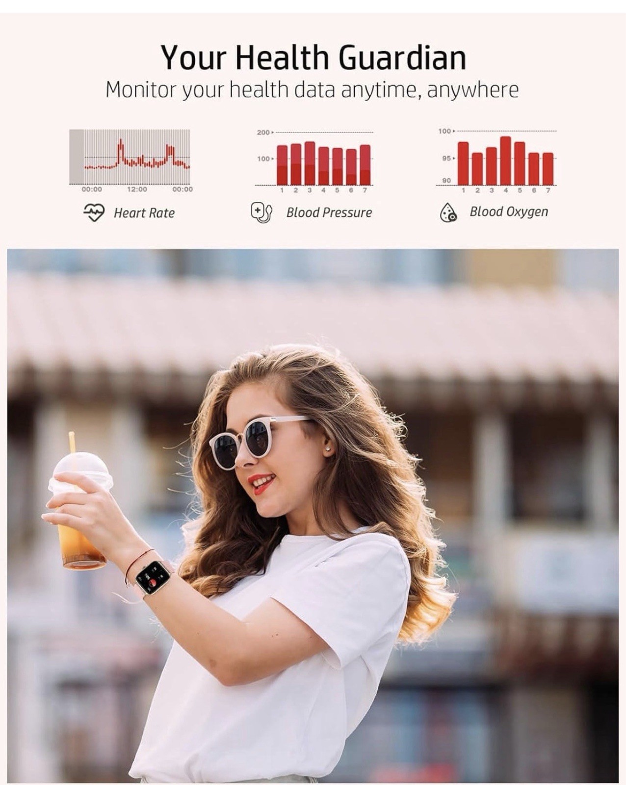 Smart Watch for Women Men – Answer/Make Call, Fitness Tracker Smartwatch