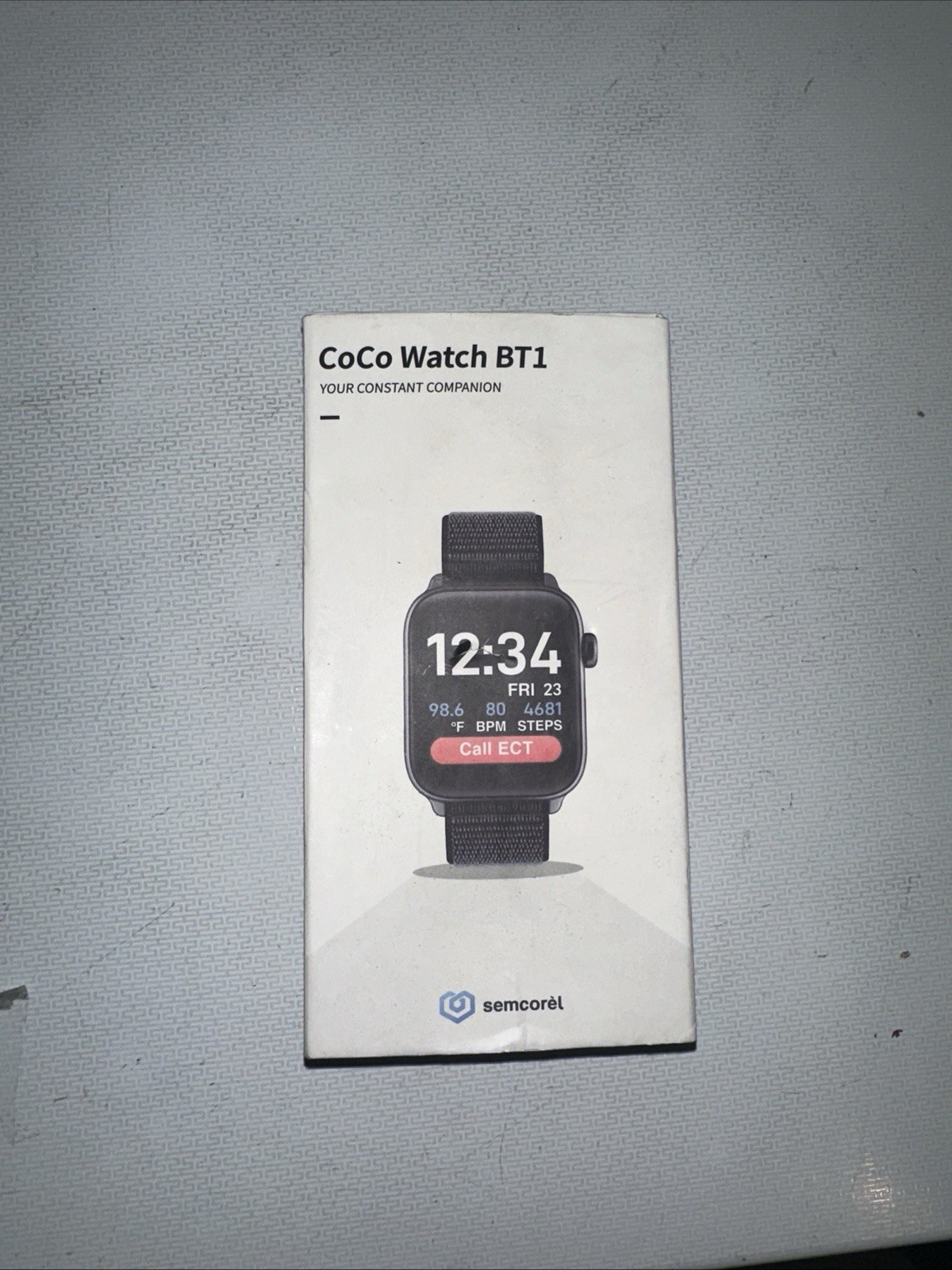 Semcorel CoCo BT1 Black Heart Rate Monitor Bluetooth Smartwatch
