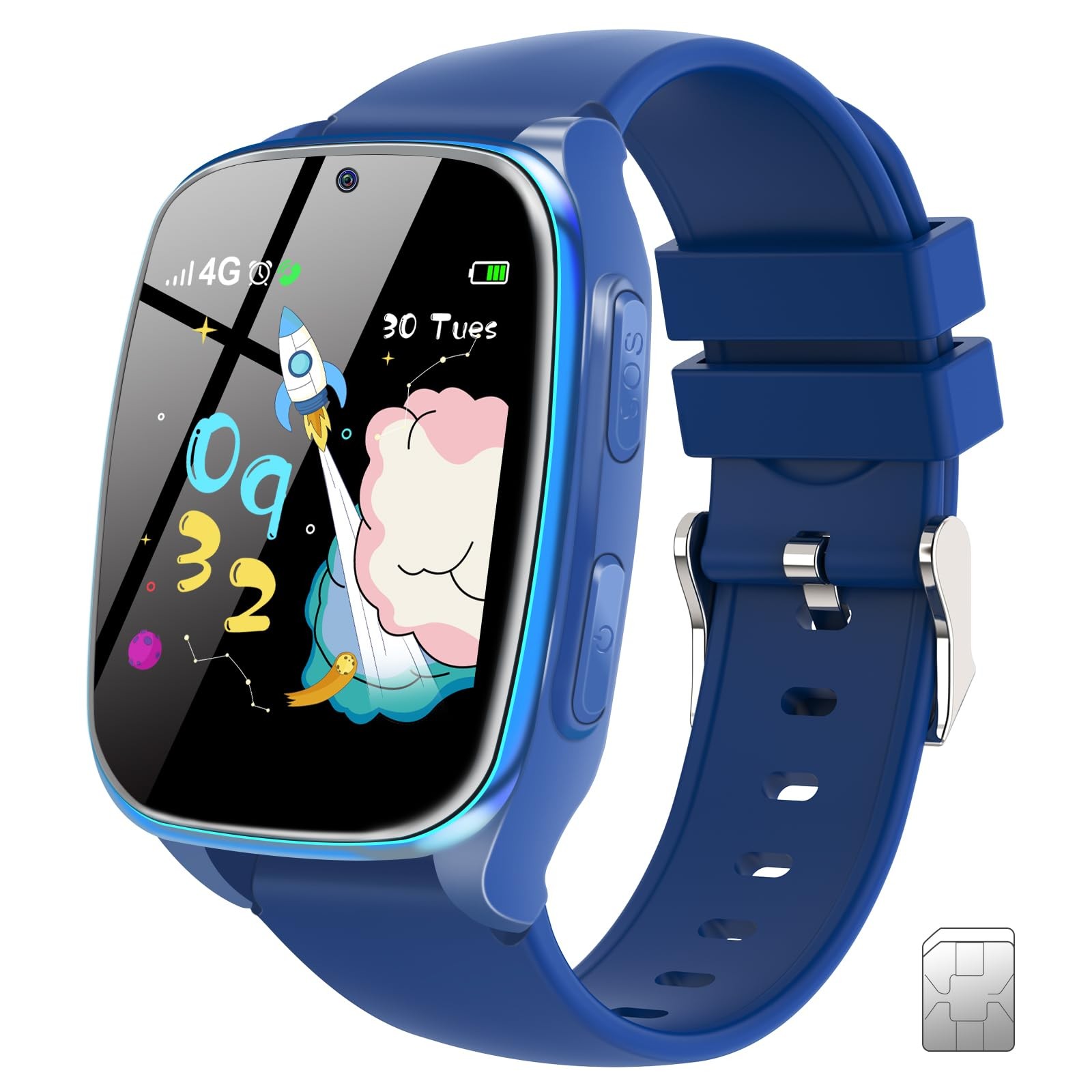 4G ,Smart Cell Watch for Boys Girls Ages 4-12 with , SOS, Parental Controls, …