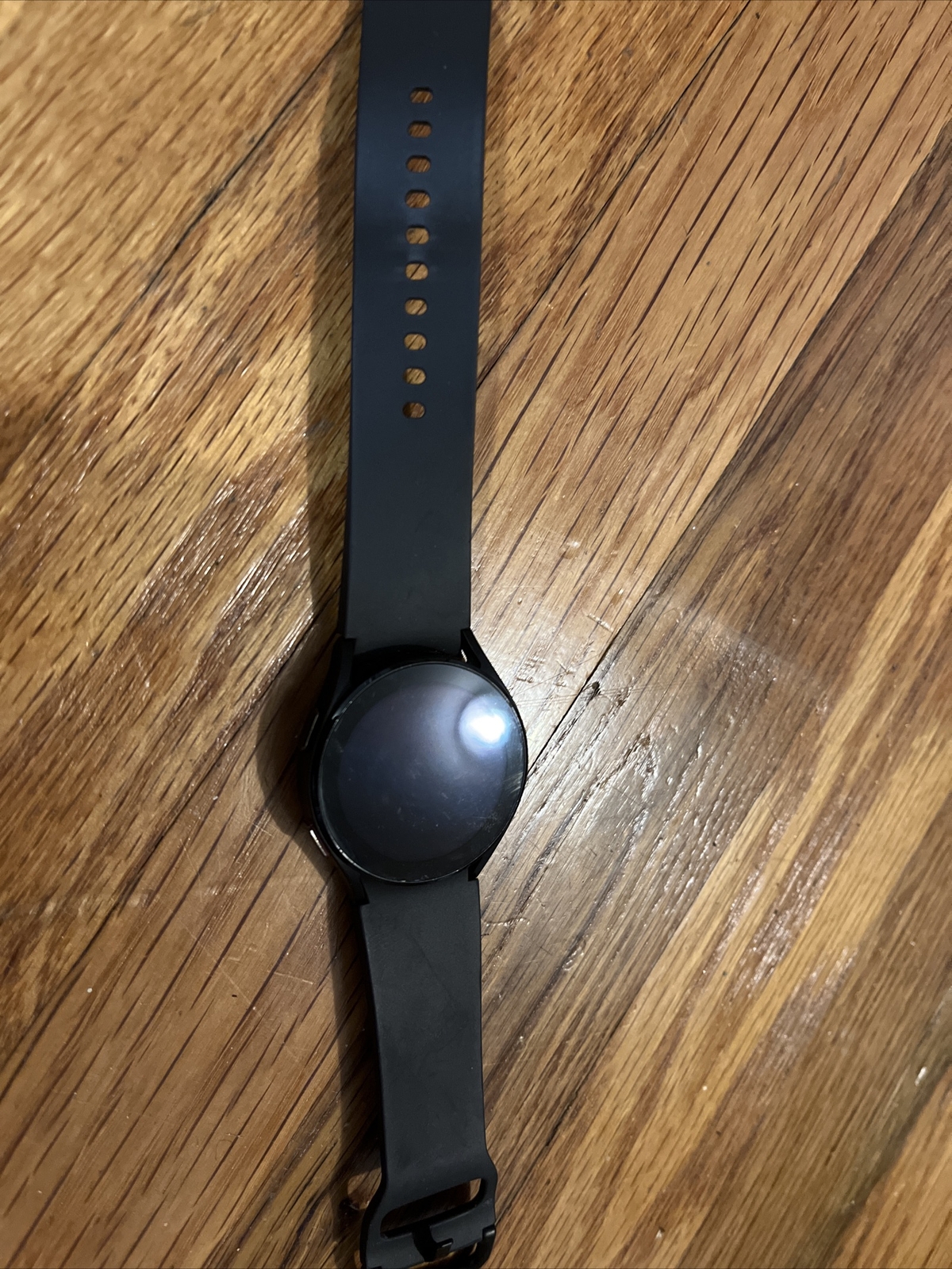 Samsung Galaxy Watch4 40mm Aluminum Case with Silicone Strap – Black…