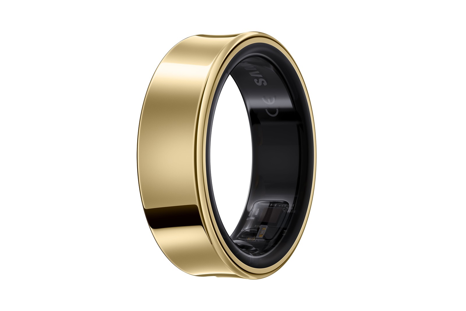 Samsung Galaxy Ring Smart Ring, Water-Resistant Titanium Design, Gold, Size 8,