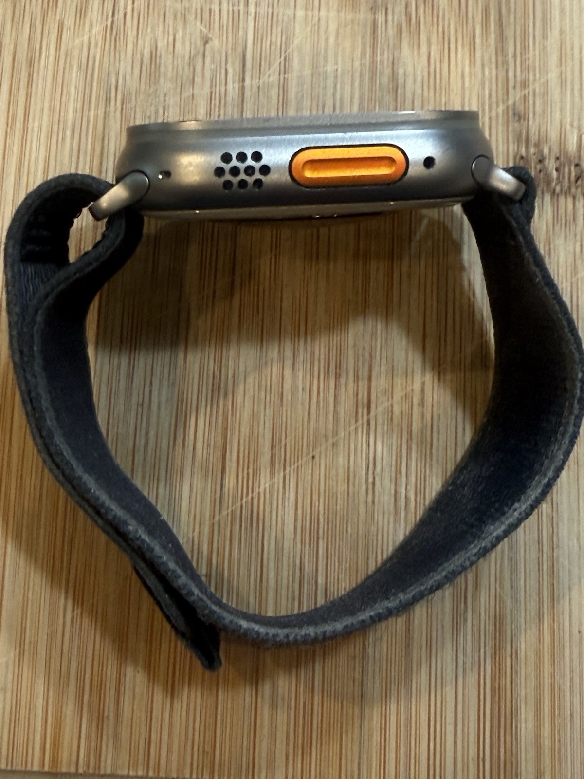 Apple Watch Ultra 49mm Titanium Gray Case GPS + LTE Touchscreen iOS Black Band