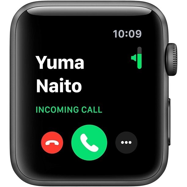 Apple Watch Series 3 38mm Space Gray Aluminum Case with Black Sport Band…