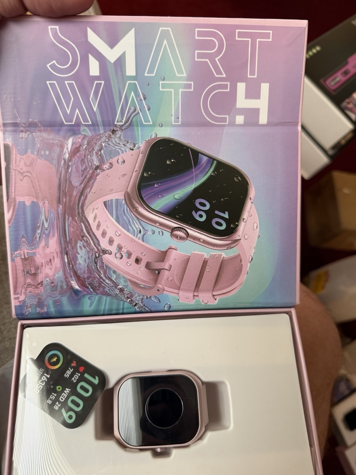 Vivitar Smart Watch 1.69” Touch Screen Waterproof Pink