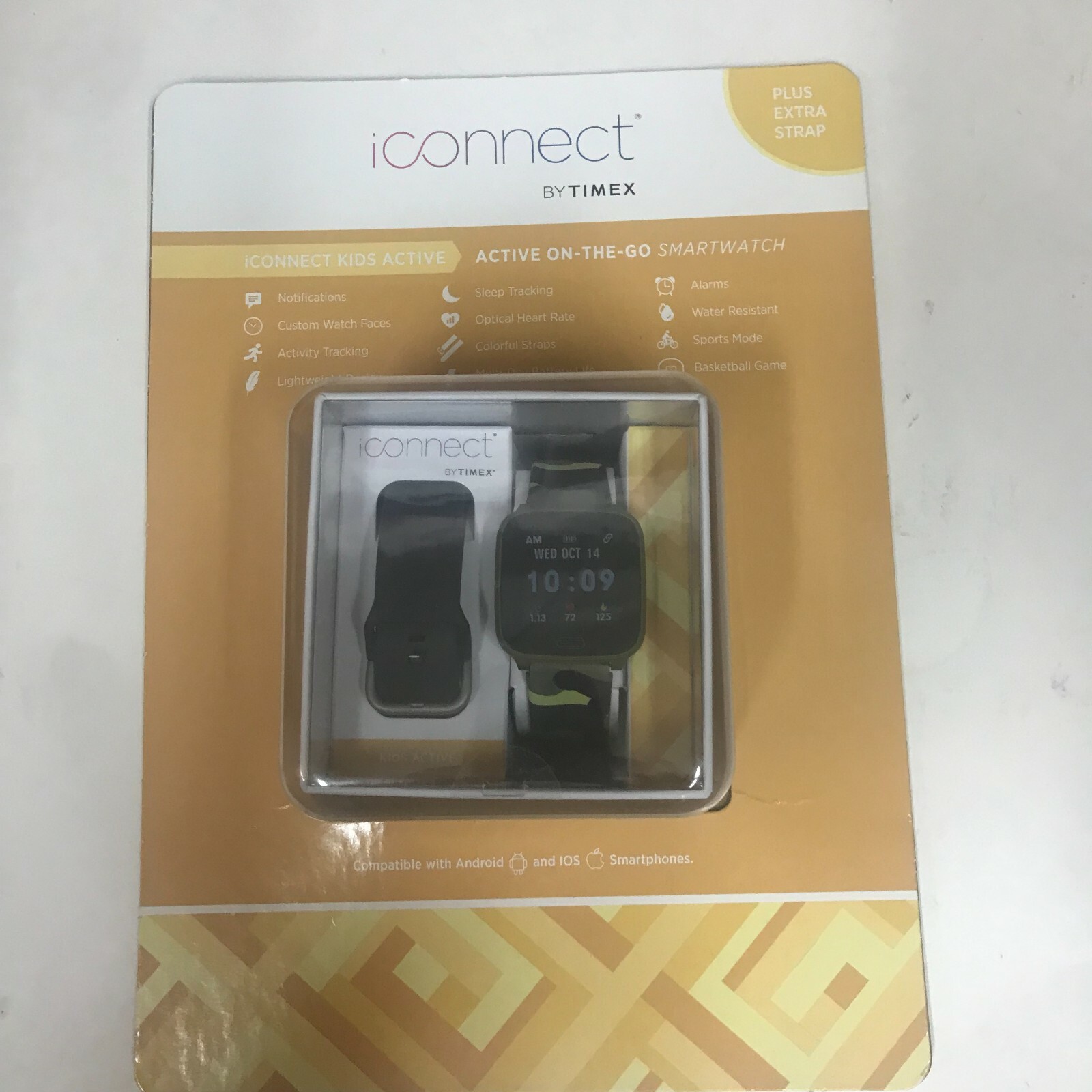 iConnect By TIMEX Kids Active Smartwatch Pedometer Fitness Tracker Camo